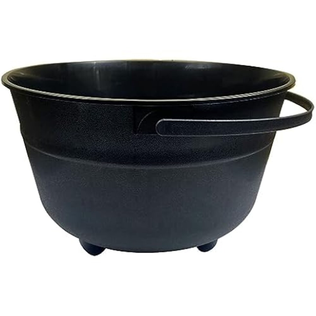 Large Halloween Black Cauldron 12.6" Plastic Witch Cauldron Candy Bowl Kettle, Pot and Bucket Trick or Treat Party Supplier Decorations